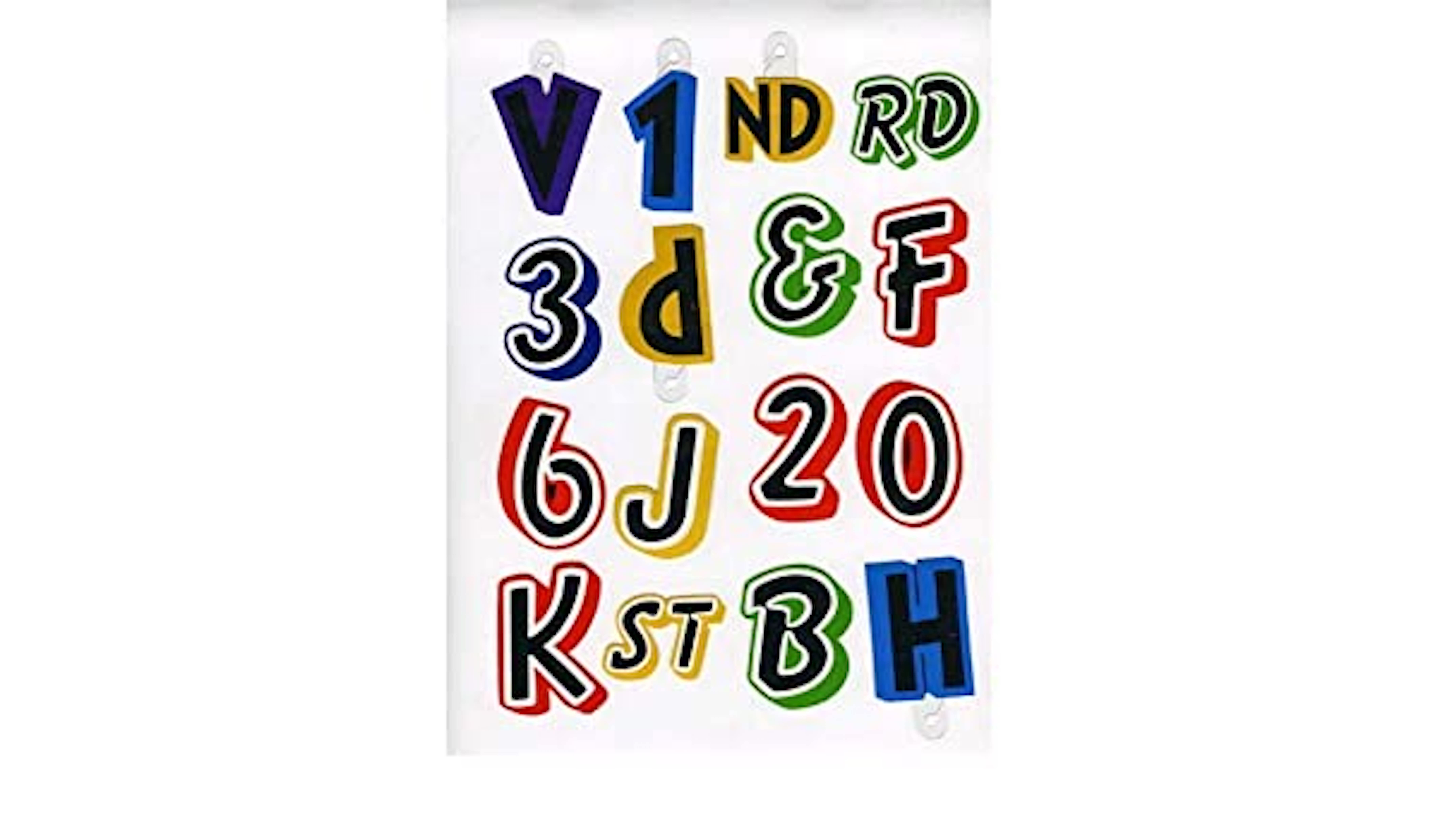 Just Write Sticker Letters & Numbers