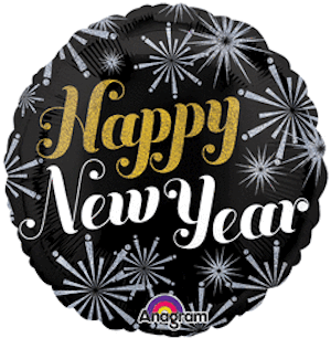 18 Inch New Year Pizazz Balloon