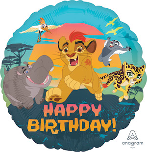 18 Inch Lion Guard Happy Birthday Balloon
