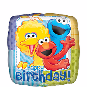 18 Inch Sesame Street Happy Birthday Balloon
