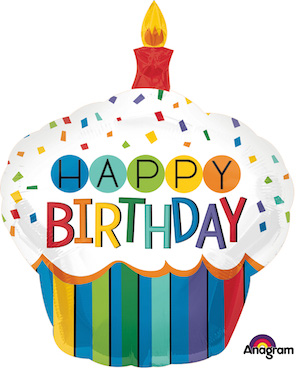 Rainbow Cupcake Balloon