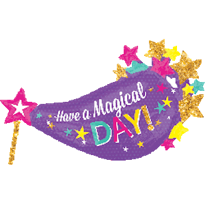Magical Birthday Banner Balloon