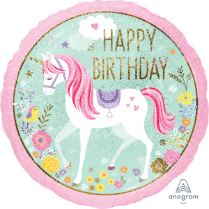 18 Inch Magical Unicorn Birthday Balloon