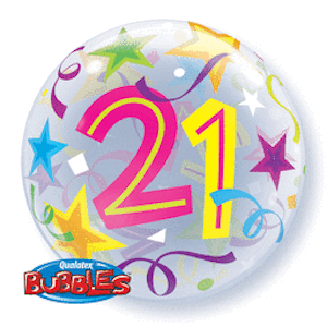 Brilliant Stars 21 Bubble Balloon