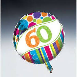 18 Inch Bright & Bold 60 Balloon