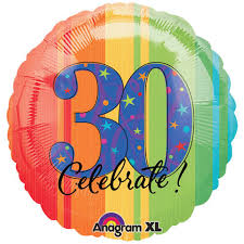 18 Inch Year To Celebrate 30 Balloon