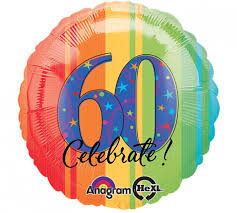 18 Inch Year To Celebrate 60 Balloon