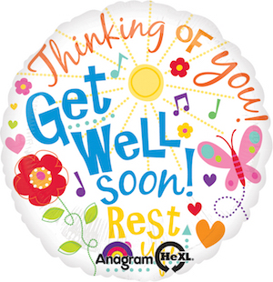 18 Inch Get Well Messages Balloon