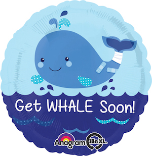 18 Inch Get Whale Soon Balloon