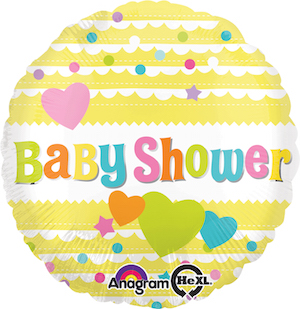 18 Inch Baby Shower Yellow Balloon