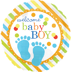 18 Inch Baby Feet Boy Balloon