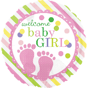 18 Inch Baby Feet Girl Balloon