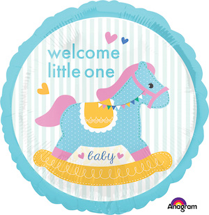 18 Inch Baby Shower Rocking Horse Balloon