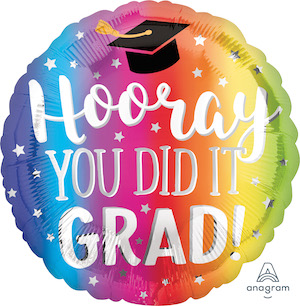 18 Inch Hooray You Did It Balloon