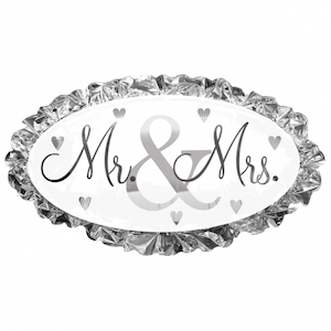 Mr & Mrs Supershape Balloon