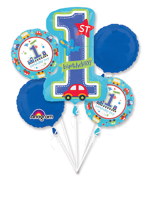 All Aboard Birthday Balloon Bouquet