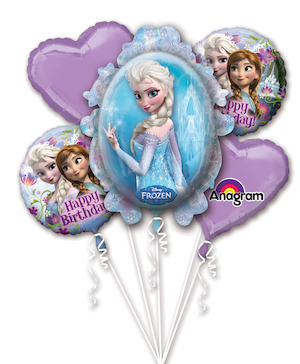 Frozen Birthday Balloon Bouquet