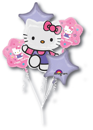 Hello Kitty Birthday Balloon Bouquet