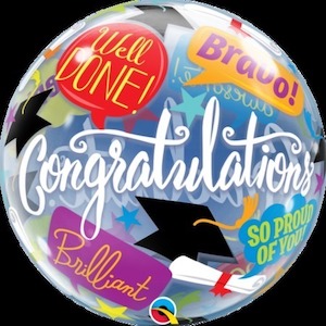 Graduation Accolades Bubble Balloon