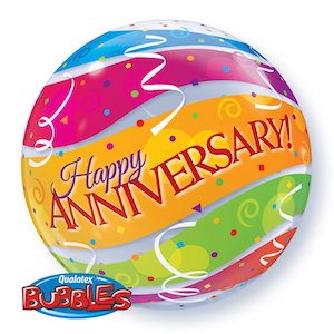 Happy Anniversary Bubble Balloon