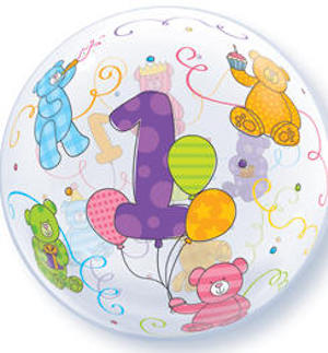 Teddy Bear # 1 Bubble Balloon