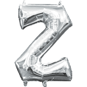 16 Inch Silver Letter Z Balloon