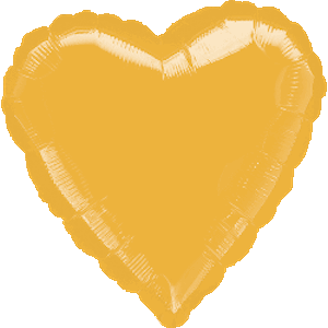 18 Inch Metallic Gold Heart Balloon