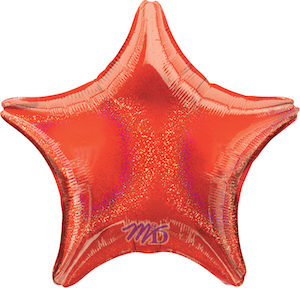 19 Inch Red Dazzler Star Balloon