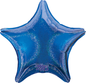 19 Inch Blue Dazzler Star Balloon