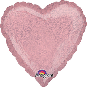 18 Inch Pastel Pink Dazzler Heart Balloon