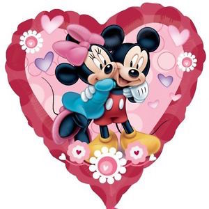 Mickey & Minnie Heart Balloon