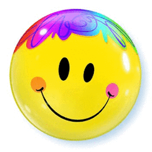 Bright Smile Face Bubble Balloon