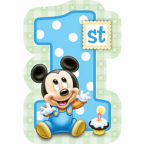 Mickey Mouse 1st Birthday Invitations