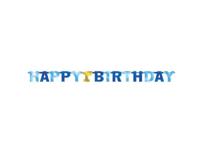 1st Birthday Boy Letter Banner