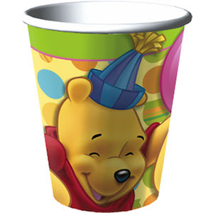 Pooh 1st Birthday Paper Cups
