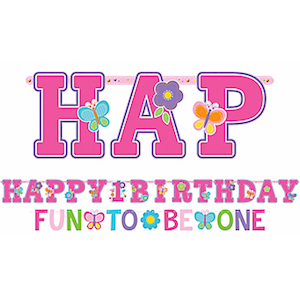 Sweet Birthday Girl 1st Birthday Letter Banner
