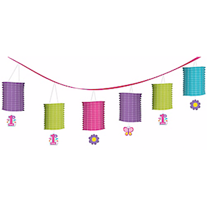 Sweet Birthday Girl 1st Birthday Paper Lantern Garland
