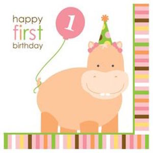 Sweet at One Girls Lunch Napkins