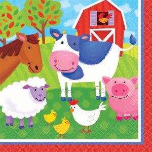 Barnyard Fun Beverage Napkins