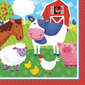 Barnyard Fun Lunch Napkins