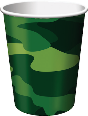 Camo Gear Paper Cups