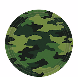 Camouflage Dinner Plates
