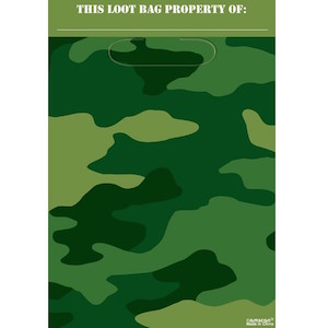 Camouflage Loot Bags