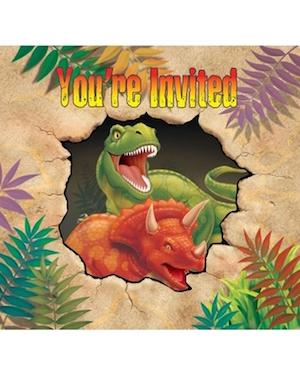 Dino Blast Invitations