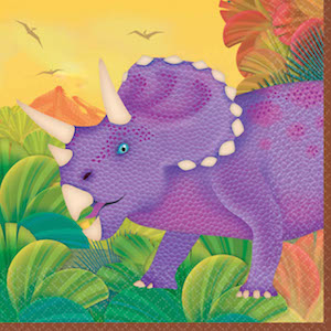 Prehistoric Dinosaur Beverage Napkins