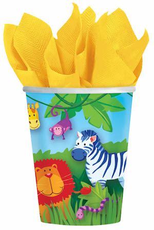 Jungle Animals Paper Cups