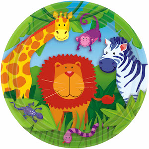 Jungle Animals Dinner Plates