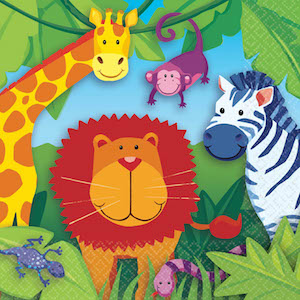 Jungle Animals Lunch Napkins