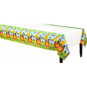 Jungle Animals Paper Table Cover