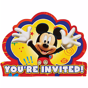 Mickey Mouse Invitations